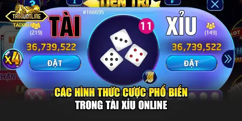 Các hình thức cược phổ biến trong Tài Xỉu online